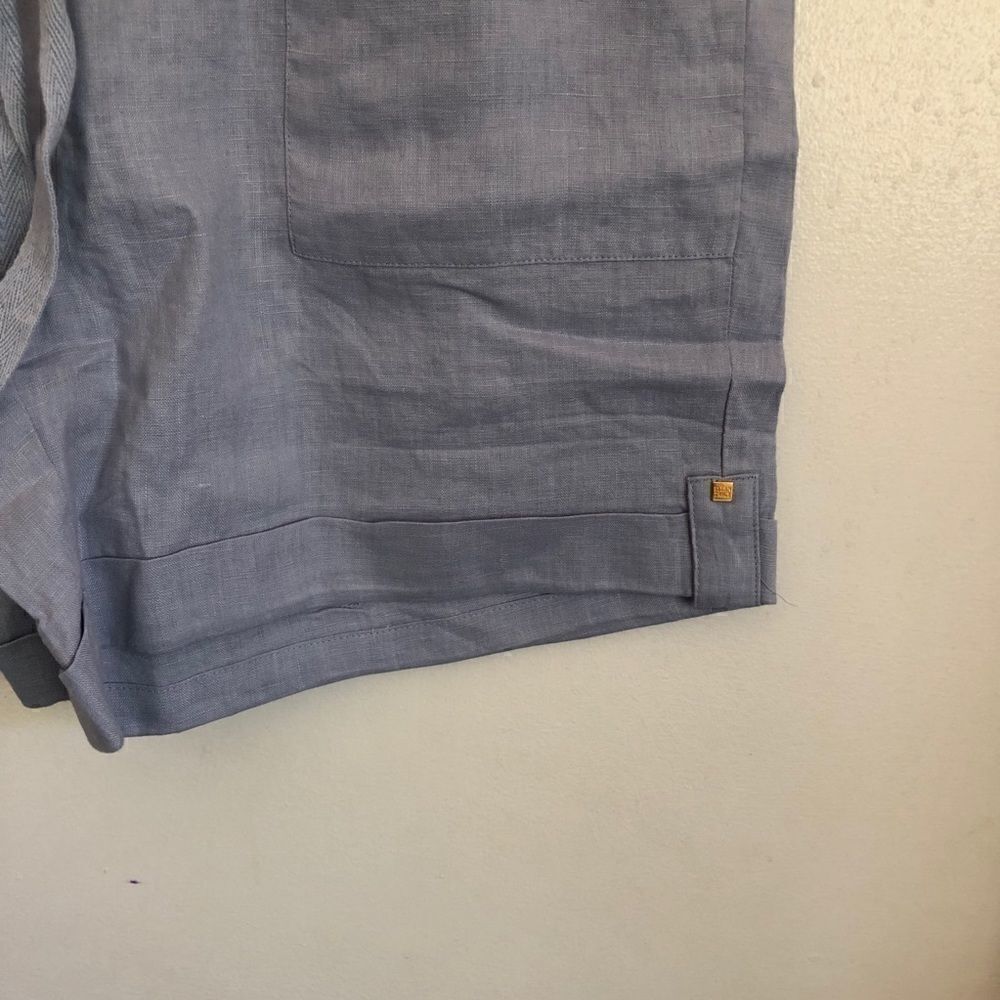 ELLEN TRACY Adjustable Drawstring Linen Shorts - Picture 5 of 8